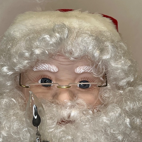 Vintage “Santa's Best" Animated Santa Mr. Claus Large 20 Inch w/ Lighted Candle - Picture 4 of 15